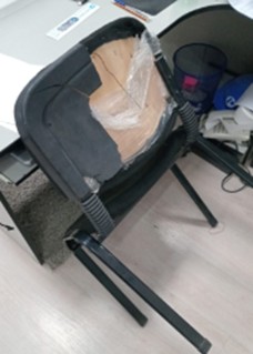 SILLA FIJA SIN BRAZOS TAPIZ TELA (ORURO)