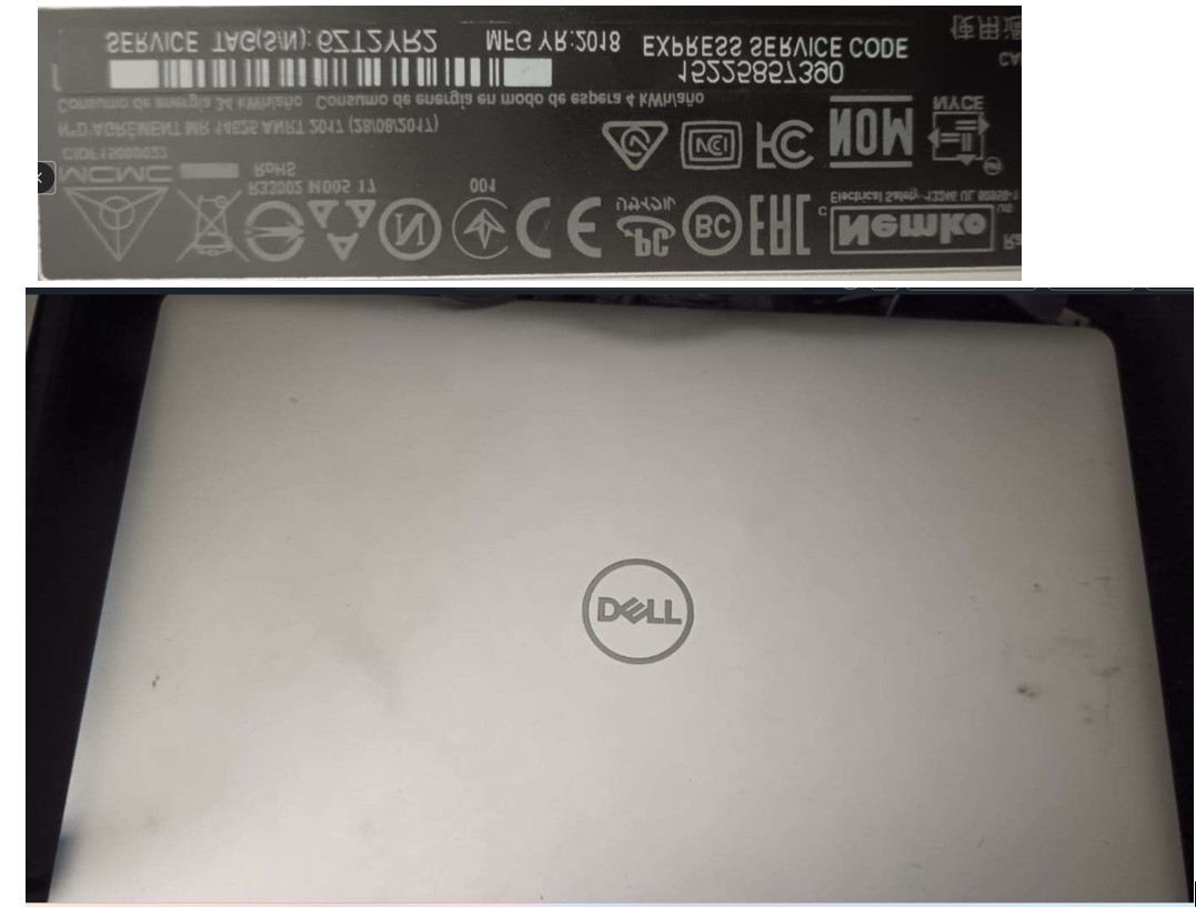 1PORTATIL NOTEBOOK DELL SERIE 6ZT2YR2 (CBBA) (02-COM-01-0062)