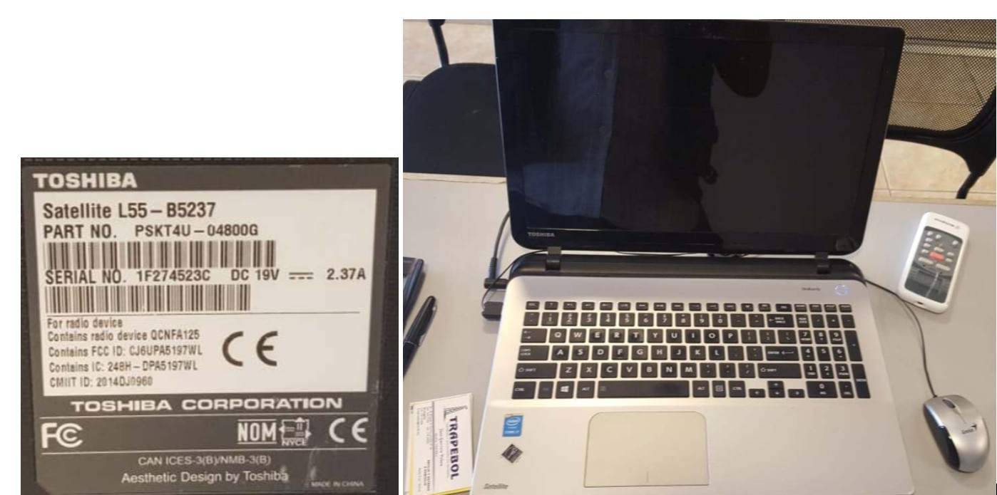 1PORTATIL TOSHIBA CORE i7-4510U/RAM 4GB/DISCO 1TB NEGRO (SCZ) COD : (02-COM-01-0020)