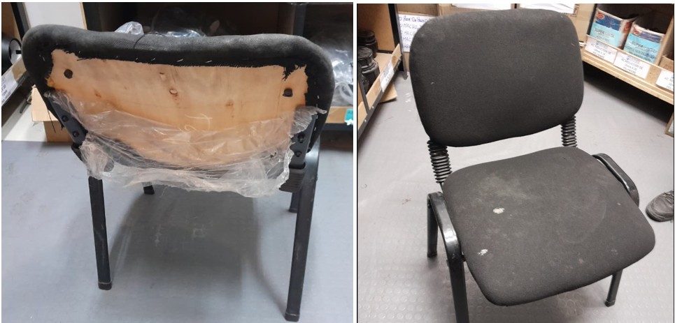 1SILLA FIJA TAPIZ ODA TELA NEGRO (SUCRE) COD > (04-SIL-01-0117)