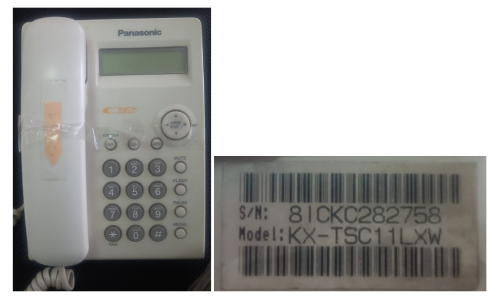 1TELEFONO FIJO PANASONIC BLANCO (POTOSI) COD>(N/A))