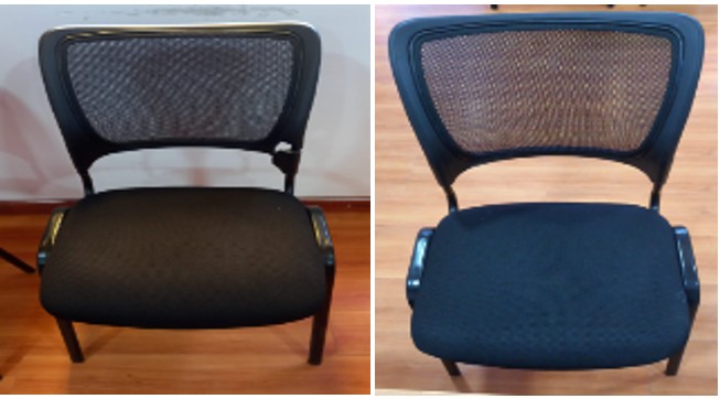 2 SILLAS DE VISITA TAPIZ NEGRO (LP - EL ALTO) COD> 04-SIL-01-0141 Y COD > 04-SIL-01-0143