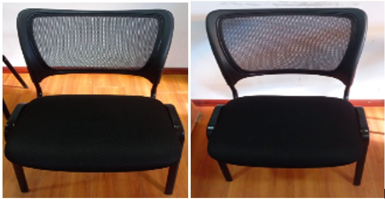 2 SILLAS DE VISITA TAPIZ NEGRO (LP - EL ALTO) COD> COD> 04-SIL-01-0139 Y COD > 04-SIL-01-0140